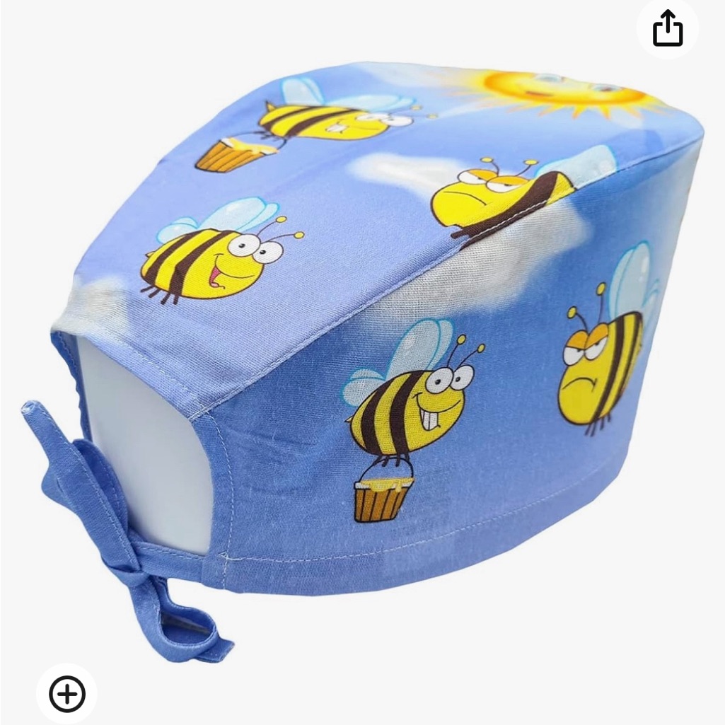 Bee Scrub Cap